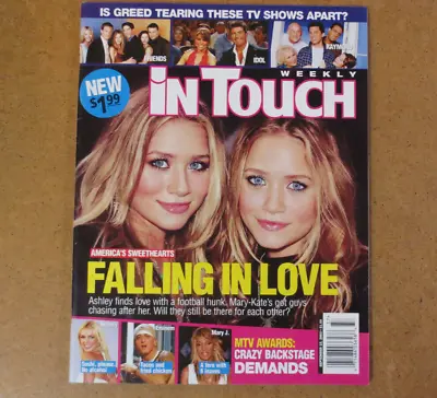 InTouch Magazine Mary Kate Ashley Olsen Twins The OC Chris Carmack Kevin Costner • $51