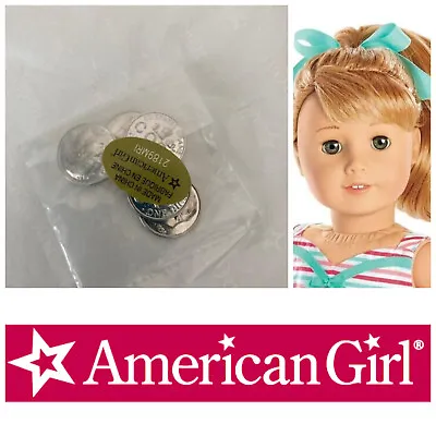 American Girl Play MONEY~5 COINS Maryellen ~ Seaside Diner Bakery ~metal • $22.95