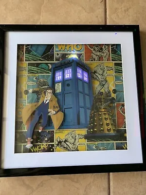 $50 • Buy Dr Who Lighted Tardis Wall Hanging/picture David Tenant, Dalek. Rabbit Tanaka'09
