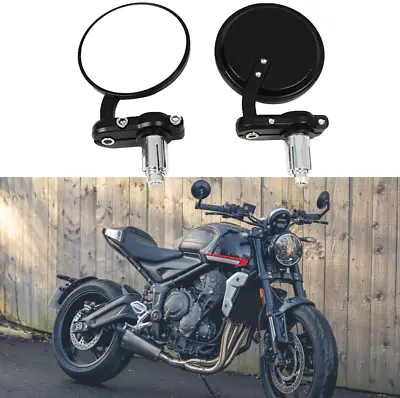7/8  Motorcycle Bar End Side Mirrors For Triumph Trident 660 2021-2023 750 900 • $17.38