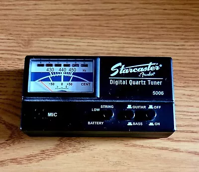 Fender Squire Model 5006 Starcaster Digital Quartz Guitar Tuner Guitar & Bass • $11.98