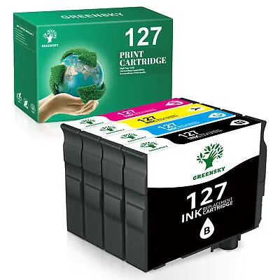 T127 Ink Cartridges For Epson 127 Workforce 545 635 Stylus NX530 WF-3520 WF-7010 • $7.88