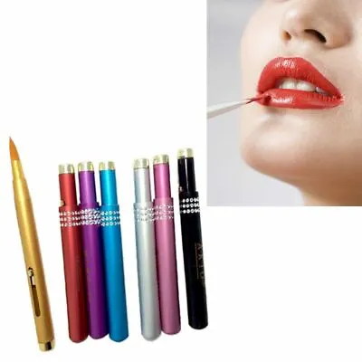 $4.99 • Buy Women Portable Retractable Cosmetic Lip Brush Lipstick Gloss Beauty Makeup Tool