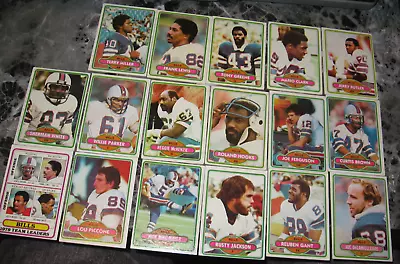 BUFFALO BILLS 17 Team Set 1980 TOPPS Joe Delaielleure REGGIE MCKENZIE • $3.25