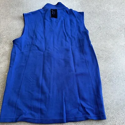 IBEX Merino Wool Full Zip Shak Vest Royal Blue Medium • $68