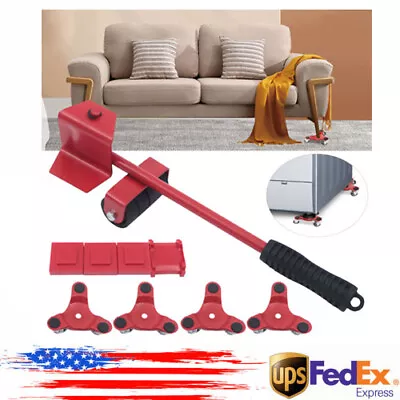 4Pcs Moving Tri-Dolly Set  & Lifter Heavy Duty Furniture Mover W/ 12 Wheels • $25.88