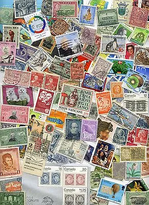 FOREIGN Stamp MIX OFF PAPER 500+  From Old Collections With HUGE BONUS!!! • $12.99