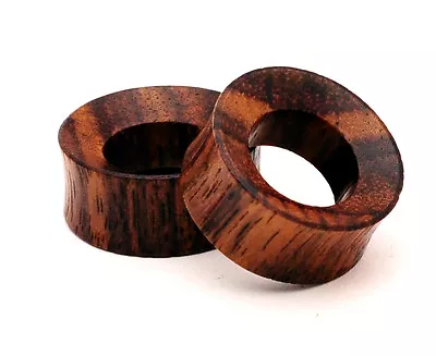 Pair Of Sono Wood Tunnels Organic Gauges PICK SIZE 0g To 2 Inches • $13.49