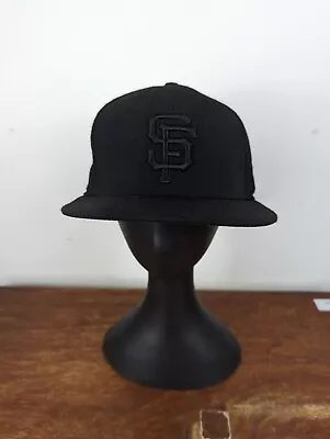 New Era San Fransisco Giants MLB Hat Black Size 7 • £16