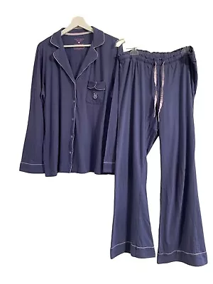 Victorias Secret Pajama Set Cotton Long PJ Set 2-PC  VS Large Soft Lounge Sleep • $22.39