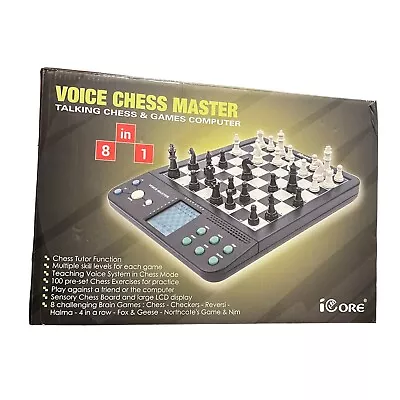 Icore Voice Chess Master Interactive Core Voice Master Teaching 8 Games • $55