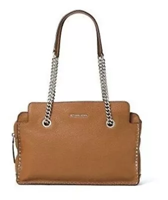 Michael Kors Astor Large Leather Satchel Acorn • $285