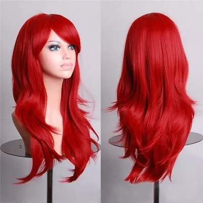 Party 10 -39  Full Long Fancy Wigs Straight Wavy Cosplay Costume Lady Halloween • £9.99