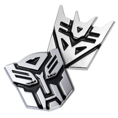 3D Logo Chrome Transformers Autobot Deception Auto Decal Sticker Badges Emblem • $15.95
