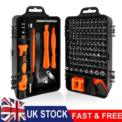 115 In 1 Magnetic Precision Screwdriver Laptop Computer PC Phone Repair Tool Set • £9.59