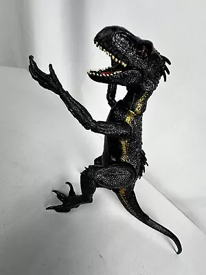 Jurassic World 2017 INDORAPTOR Mattel 16” Action Figure Black Gold Dinosaur • $16.99