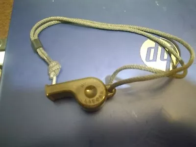 Vintage US Military Green Plastic Whistle- Laydon- (23-167) • $4.99