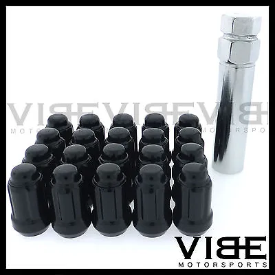 (20) 1/2  Black Spline Tuner Drive Wheel Lug Nuts 20 Pieces With Key • $19.95