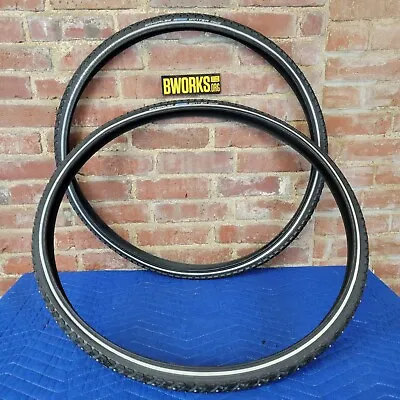 Schwalbe Active Winter K-Guard 3 Studded Bike Tires 1 Pair 700x35 Clincher   A7 • $20