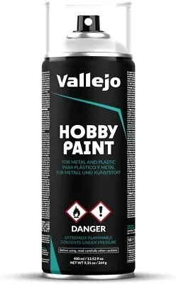 Vallejo 28011 PRIMER GRAY Acrylic Spray Paint  9.3oz Can W/ 2 Nozzles FREE SHIP! • $19.80