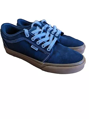 VANS Blue Suede Skate Chukka Low Size US 10 - Like New Worn Once (wrong Size!) • $35