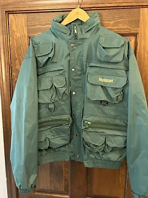 Vintage Hodgman Lakestream Wading Jacket Hooded Fishing Hunting Coat Size L • $44.99