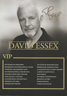 David Essex HAND SIGNED 12x8 Photo Autograph Rock On Hold Me Close Winter's F • £39.99