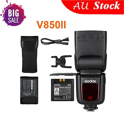 Godox V850II GN60 2.4G 1/8000s HSS Camera Flash Speedlite For Canon Nikon Sony • $132.05