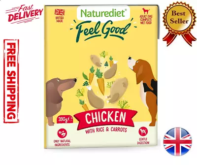 Feel Good Wet Dog Food Natural And Nutritionally Balanced Chicken (Pack Of 18) • £19.19