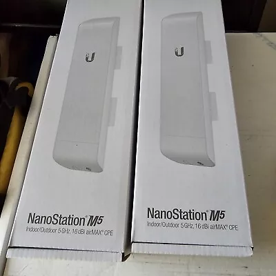 Ubiquiti NanoStation M5 NSM5 AirMax Outdoor 5GHz 16dBi WiFi 4 Access Point • £45