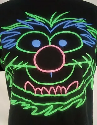 ANIMAL  Tshirt Adult S Muppet Henson Drums Neon • $3.99