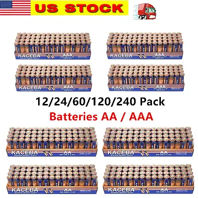 Lot Of 12/24/60/120 Pack AA AAA Batteries Extra Heavy Duty1.5v Lots New Fresh • $5.34