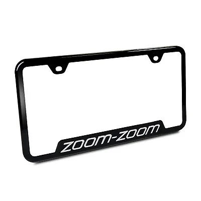 Mazda Zoom-Zoom Black Stainless Steel 50 States License Plate Frame • $38.99