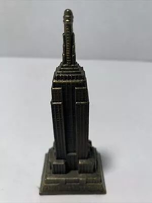 Cast Metal Empire State Building New York Souvenir 4.5” Tall Vintage • $9.99