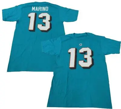 New Dan Marino #13 Miami Dolphins Mens Sizes S-M-L-2XL Aqua Shirt • $14.27