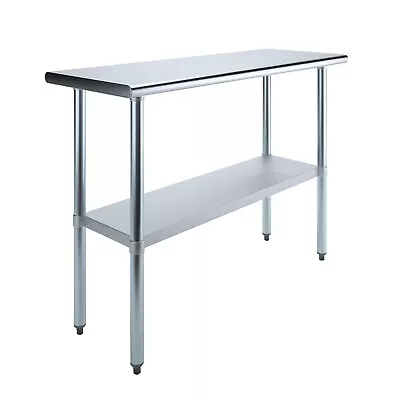 18 In. X 48 In. Stainless Steel Work Table | Metal Utility Table • $209.95