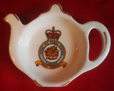 Royal Air Force  Station - Fairford - Wall Plaque - Teapot Shaped - Bone China • £4.99