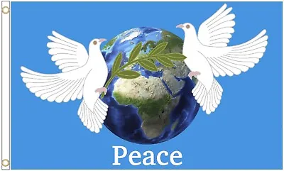 World Peace Doves 5'x3' Flag • £15