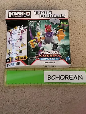 Transformers Kre-o Kreo Micro Changers Combiners Decepticon Abominus NEW • $34.89