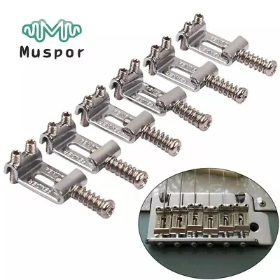£7.20 • Buy 6pcs Roller Bridge Tremolo Saddles For Strat Stratocaster Tele Telecaster Guitar