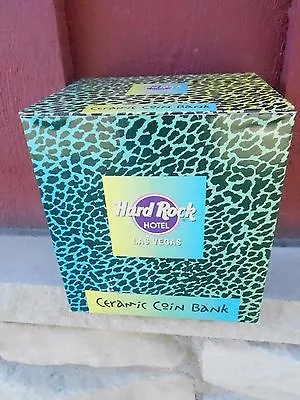 Vintage MIB/NRFB HARD ROCK CAFE HOTEL Piggy Bank - LAS VEGAS (S21) • $51.26