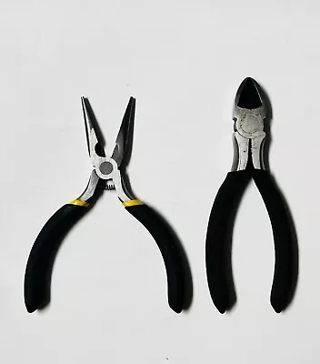 2-Piece Small Pliers Tool Kit Includes 5” Diagonal Plier 5” Long Nose Plier • $8.99