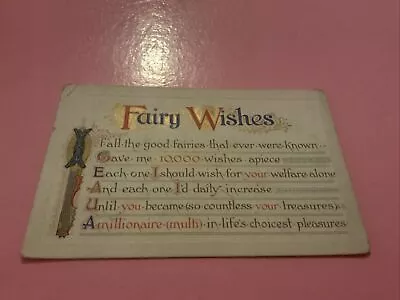 Fairy Wishes  Postcard C3 • £0.99