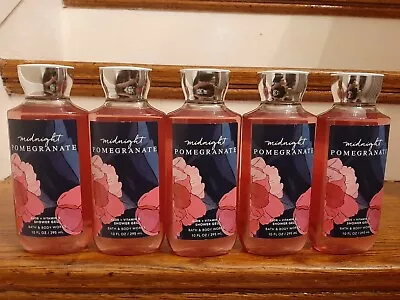 Bath And Body Works Bbw Midnight Pomegranate Body Wash Shower Gel Lot 5 New • $129.99