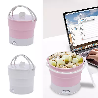 Foldable Electric Cooker Traveling Water Boiling Steamer Mini Heating Pot Kettle • $25.38