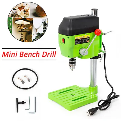 Mini Tabletop Electric Bench Drill Press Stand Wood Metal Drilling Machine Work • $54.16