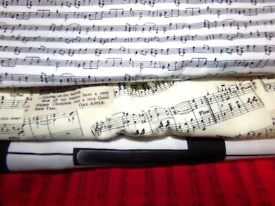 MUSIC NOTES Violin HORN Piano Cotton QUILT Fabric U-PICK Read 4 INFO 1/2 YD BTHY • $4.95