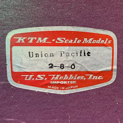 US Hobbies/KTM - Brass O Scale - Union Pacific 2-8-0 • $395