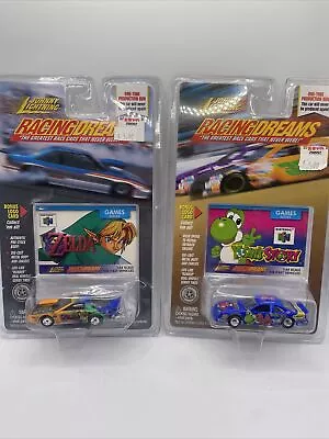 Nintendo Zelda Yoshis Story Diecast Car Rare Johnny Lightning Lot Of 2 VTG Rare! • $70.20