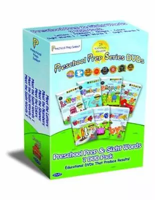 Preschool Prep & Sight Words 7-Disc Set DVD VIDEO Letters Numbers Shapes Colors  • $17.54